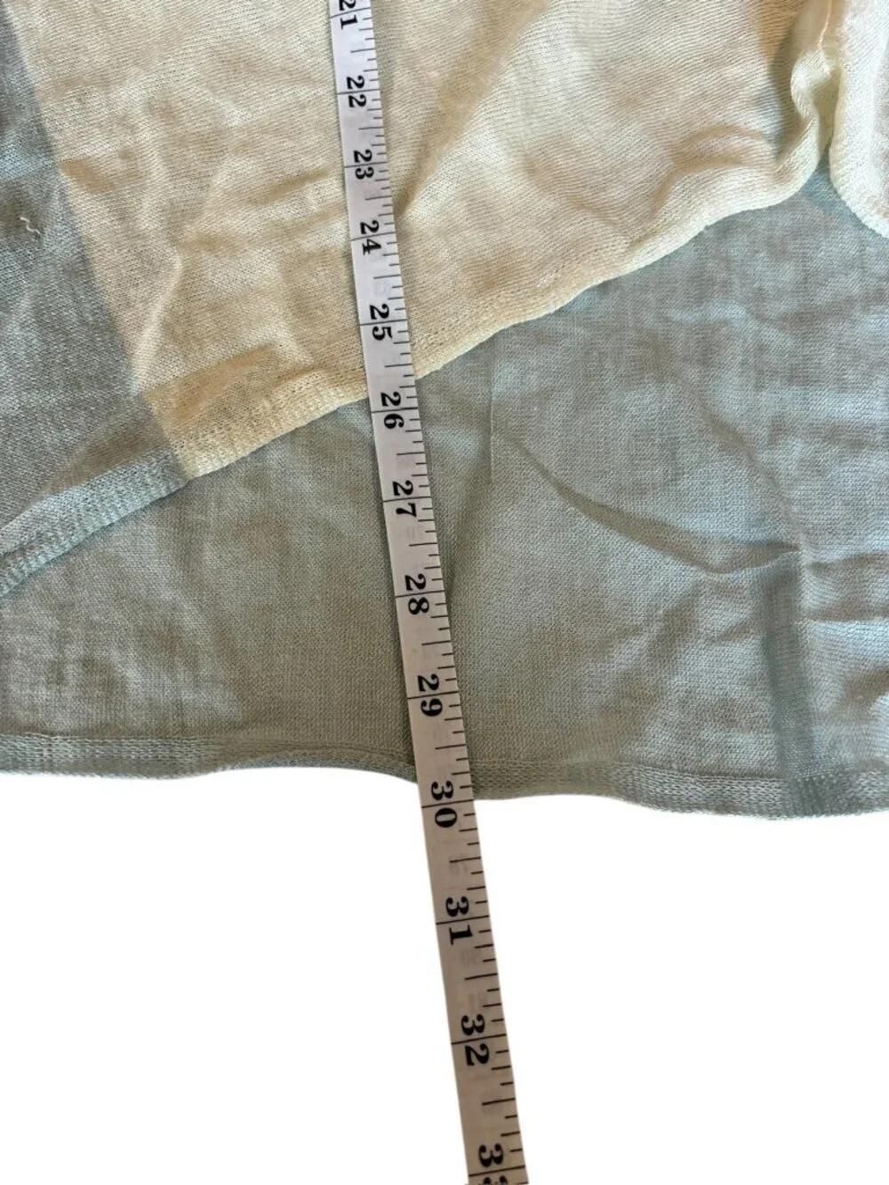 Kerisma Women's Super Light Cream & Light Blue Top